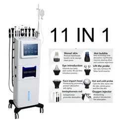 11 In 1 Microdermabrasion Skin Rejuvenation Facial Lifting Oxygen Jet Aqua Peel Deep Cleaning Wrinkle Removal Beauty Spa Machine