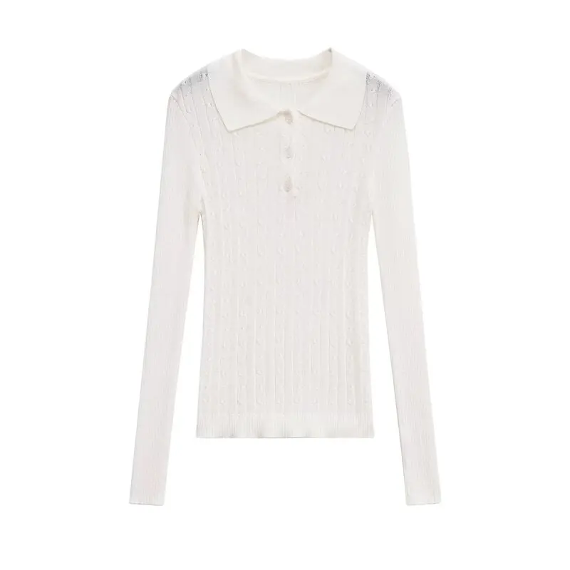 ผู้หญิง irt ยาว Sve ง่าย Sle หลายสีฤดูใบไม้ร่วงใหม่มาถึง Faionable ถัก Top เดินทาง Sle Slim Fit