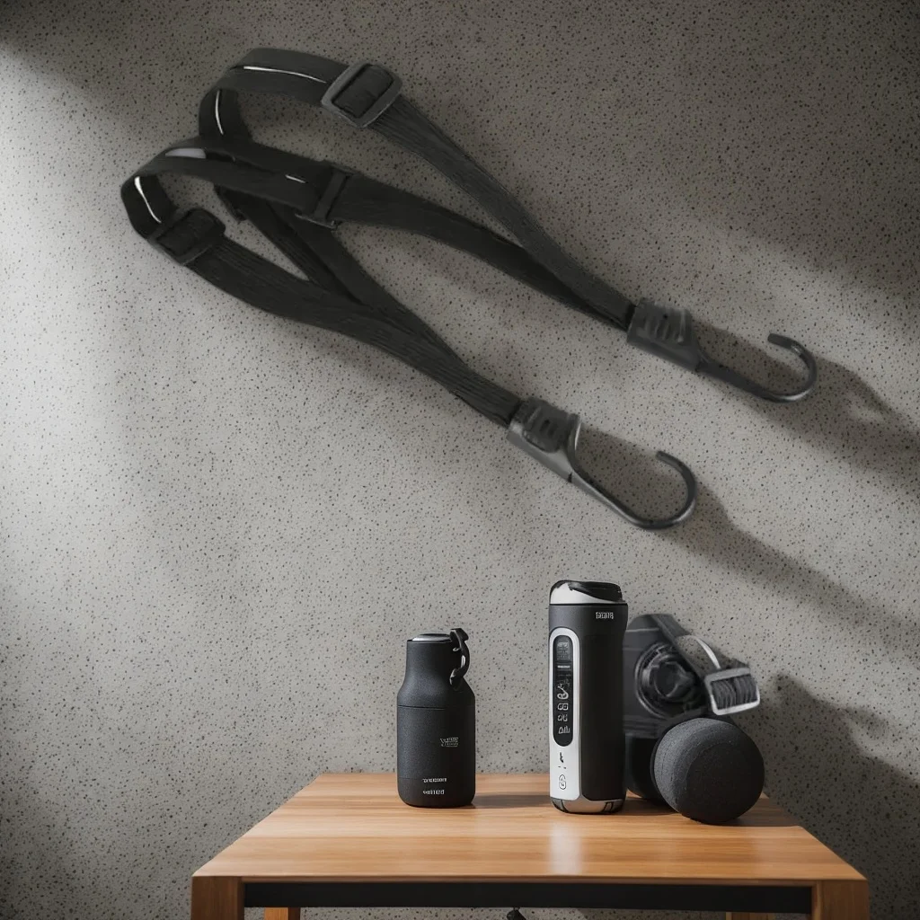 

Ремень для мотоциклетного шлема двойного размера (24 дюйма/90 см) — выдвижной банджи-шнур с 2 крючками для багажа, велосипеда и кемпинга (универсальное использование)