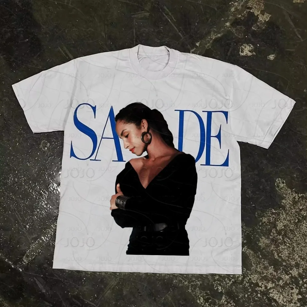 

SADE Y2K Vintage Harajuku Streetwear Oversized T Shirt Goth Casual Loose Hip-hop Top Men Women Clothes tee Real Casa Tennis Club