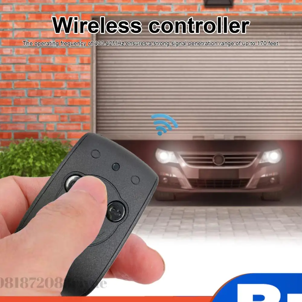 

433.42MHz Garage Door Opener Remote Lightweight Cloning Remotes Control Key Fob Compatible with Keytis NS 2 RTS/Keytis NS 4 RTS
