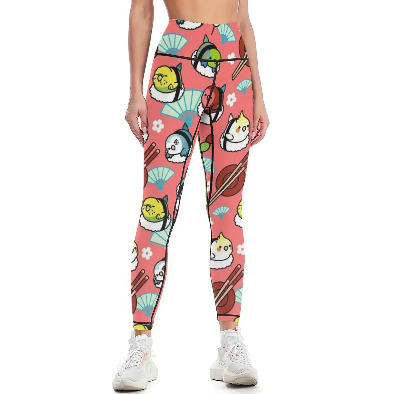 

Sushi Time with Cody the Lovebird & Friends Leggings sportswear gym sporty woman push up Legging sexy woman Womens Leggings