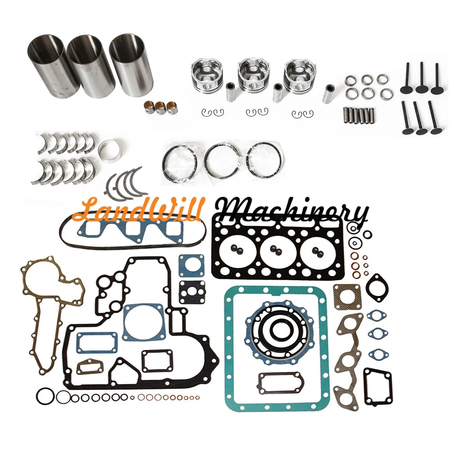 D1302 Engine Overhaul Rebuild Kit Fits For Kubota Tractor L275F L275DT L2250F