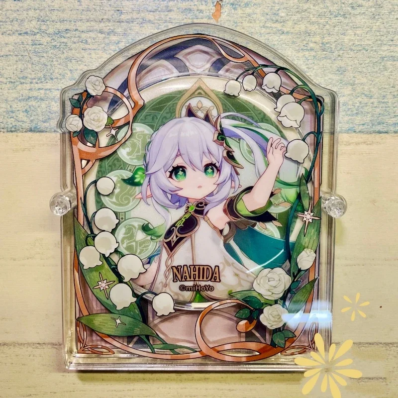 Convallaria Keiskei Miq Design Anime Badge Display 58/65/75mm Diameter Decoration Frame Acrylic Storage Box Display Stand Gift