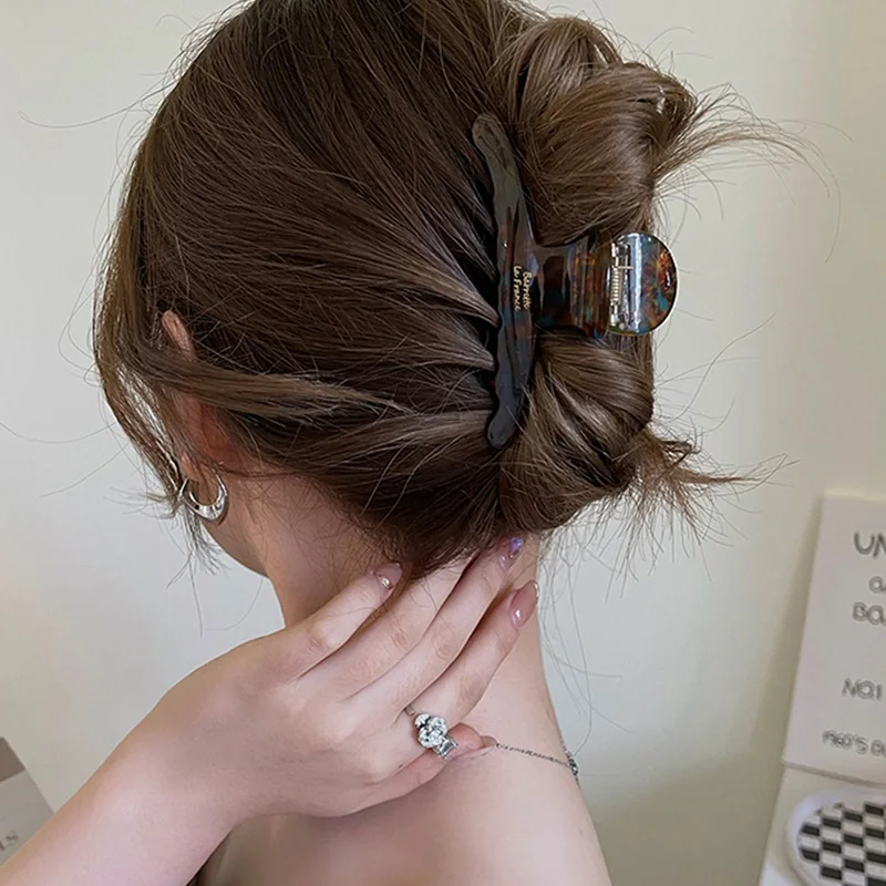 Elegante hochwertige Acetat Haar Klaue Für Frauen Temperament Haar Schmücken Dame Vintage Haar Clip Mode Haar Zubehör