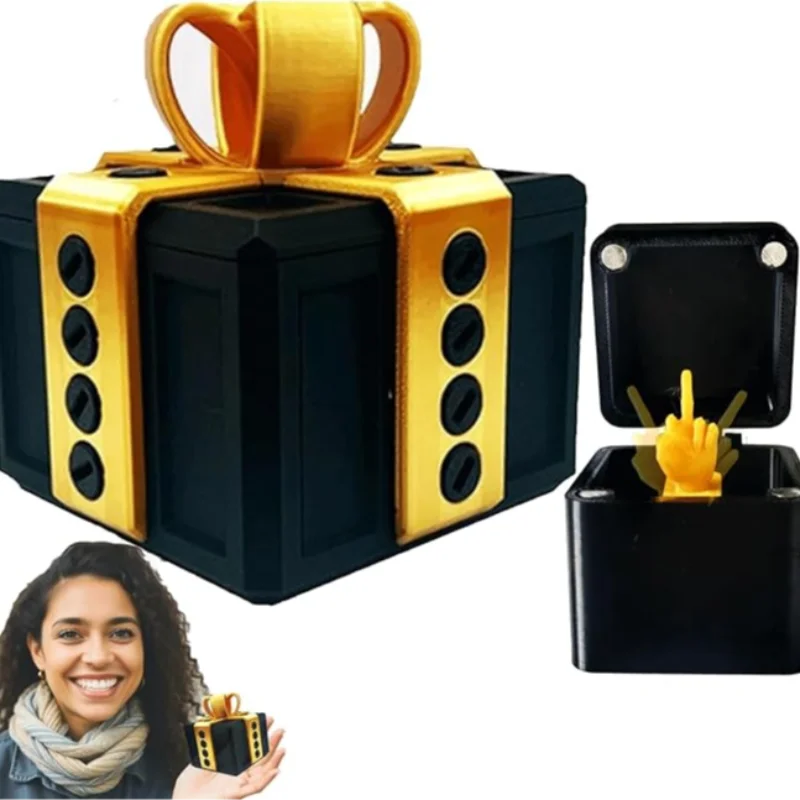 Annoying Present With Middle Finger Annoying Gift Boxes 3d Printed Boxes Inside Box Middle Finger In A Box Surprise Box For Gift