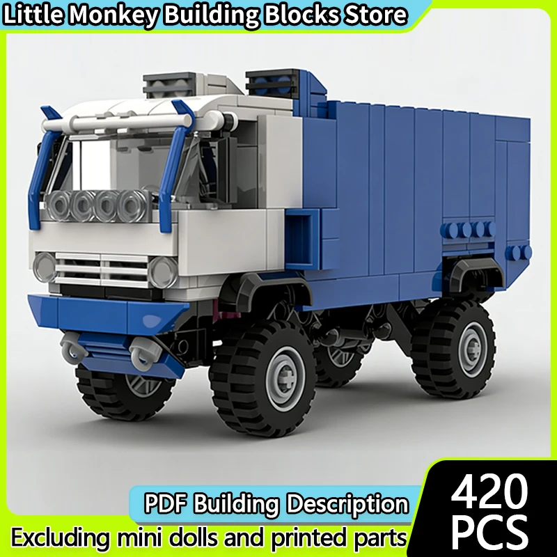 

Конструктор MOC: Модель гоночного автомобиля, классический раллийный грузовик, модульная технология, детские праздничные подарки, набор для сборки игрушек