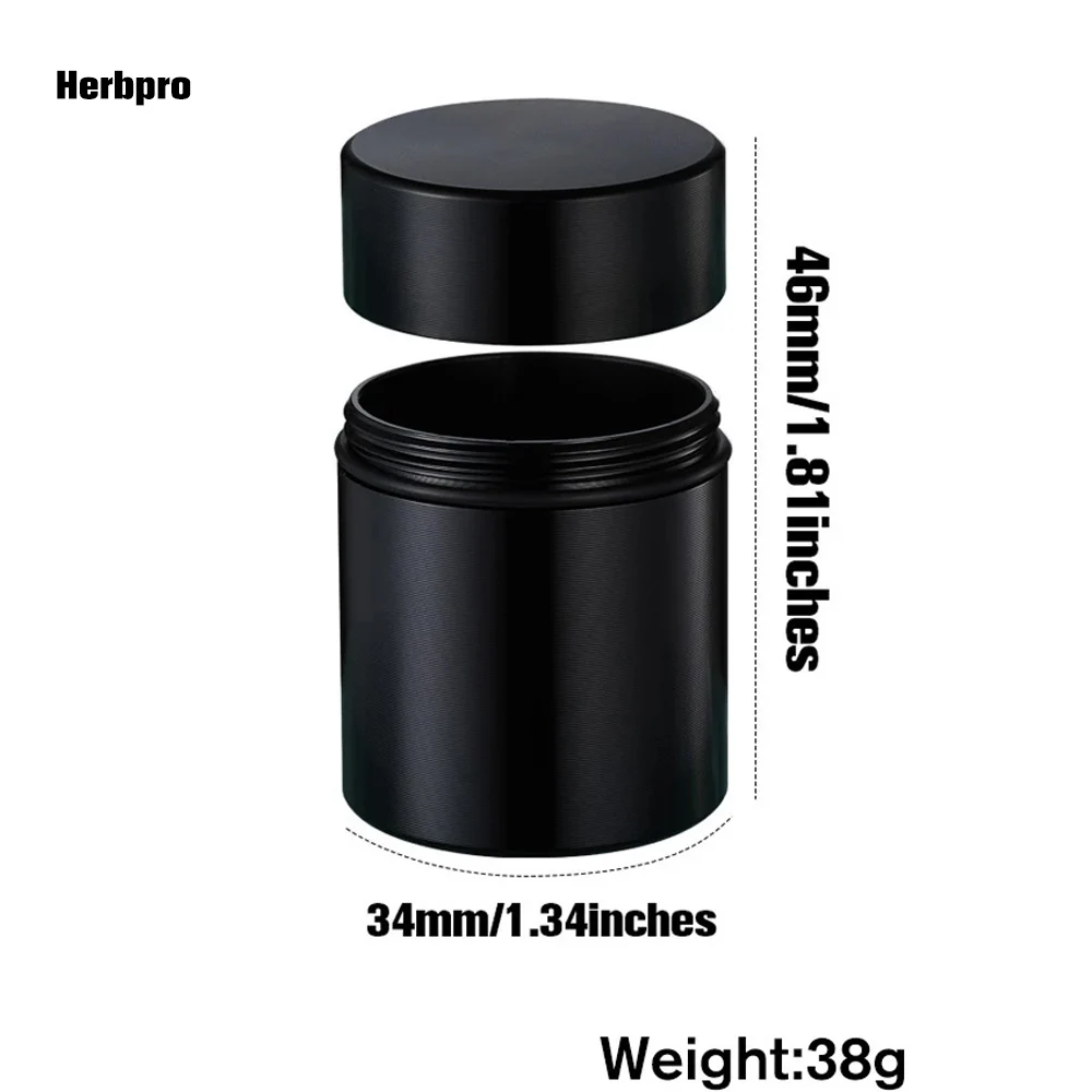 Muti-Functional Herb Stash Tea Jar Storage Containers Tobacco Airtight Smell Proof Aluminum Smoking Accessories Box Pill Box