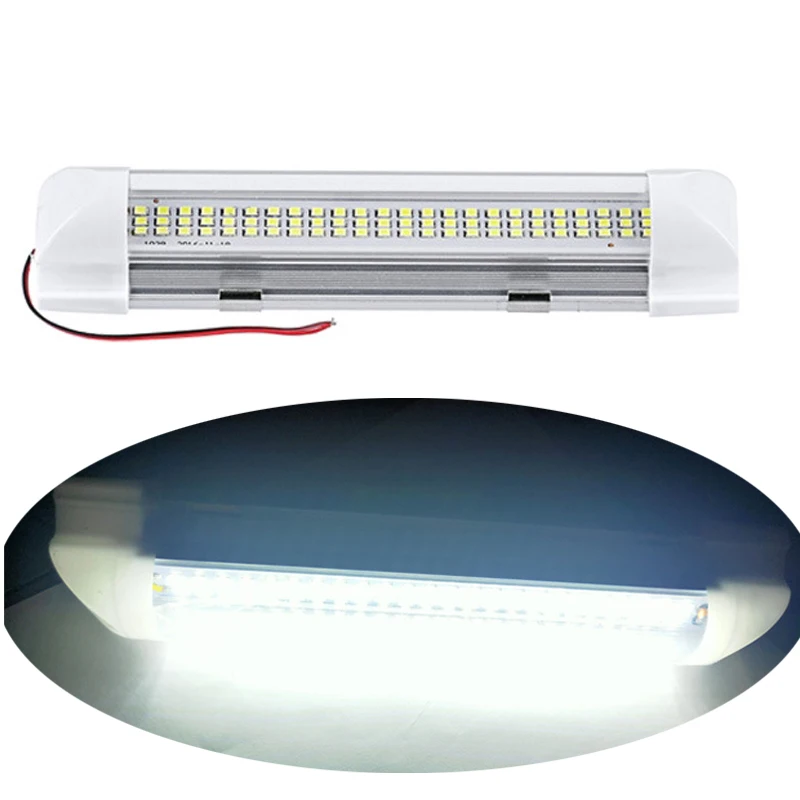 

New 72 LED Car Light Strip Interior Lamp Bar 12v For Van Bus Roof Reading Durable Bright 1PCS Mini Lights Automobile Accessories