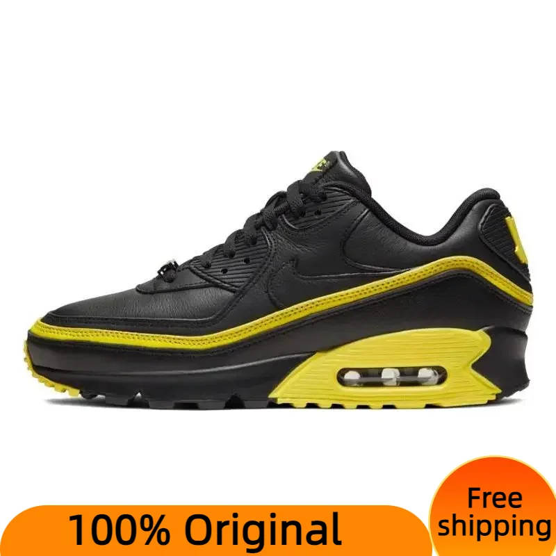  Nike Air Max 90 Undefeated Black Optic Yellow Sneakers shoes CJ7197-001