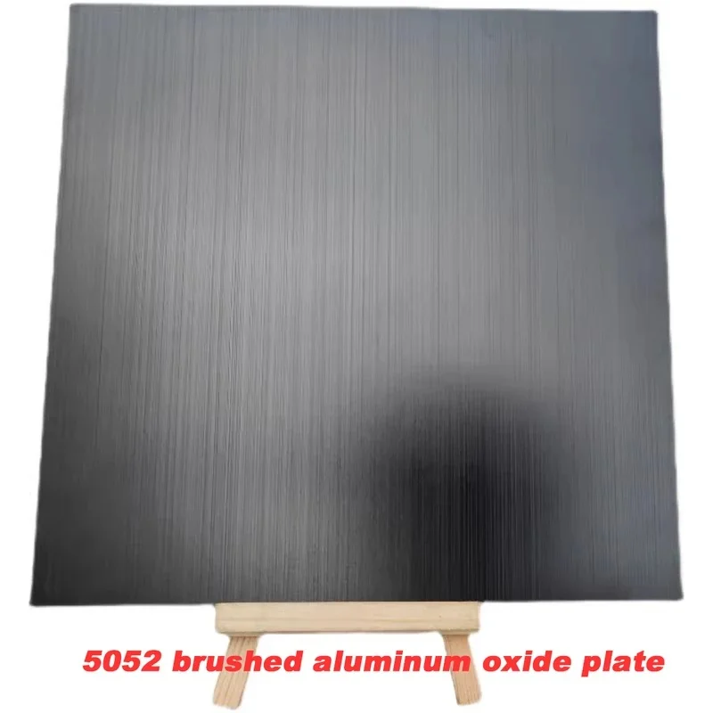 Custom Black Anodized Brushed Aluminum Plate Processing Laser Cutting Engraving Service