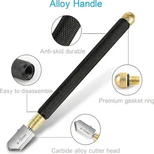 2pc Glasmesser Multifunktionales Aggregathandbuch für Diamantfliesen geschnittenes Rollen Dicke Glasspezifische Schaltmesserhandwerkzeuge 6 Hauptverkaufsmesser 2 Kanten - №1