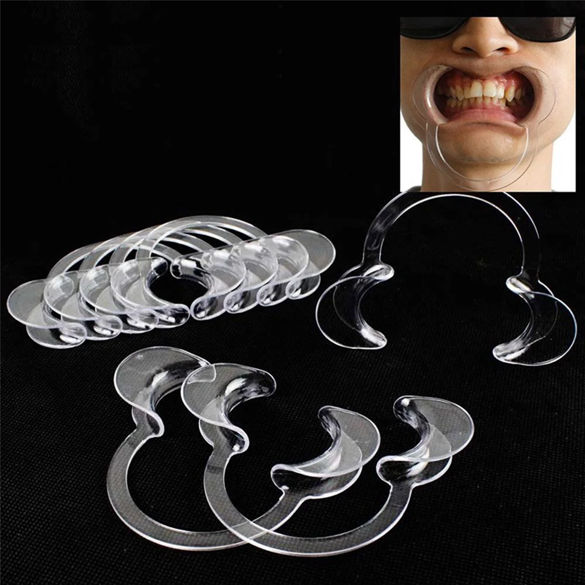 3pcs Autoclavable Dental Teeth Whitening Lip & Cheek Retractor Dentist Mouth Opener Repeat Use, S