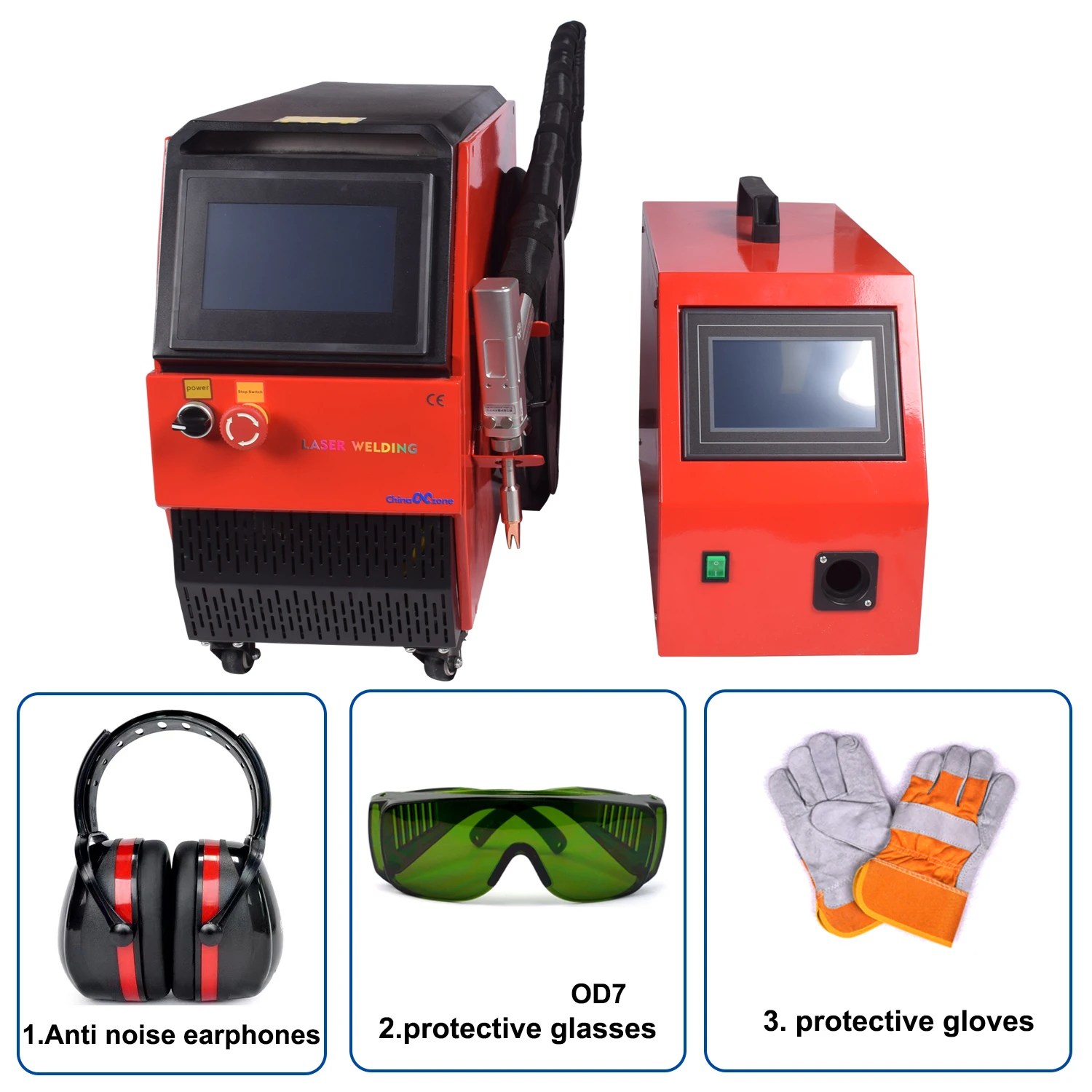 1500W Air Cooling Laser Welder Handheld Fiber Laser Welding Machine 4 in 1 Cutting Welding Cleaning for Metal Air Cooled Laser