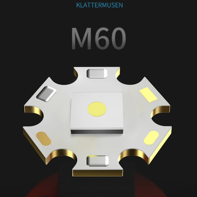 Lachende Haai Sd1030 Zoombare Zaklamp, M60 Usb Oplaadbare Plastic Fakkellamp, Met Power Display, Voor Buiten Kamperen