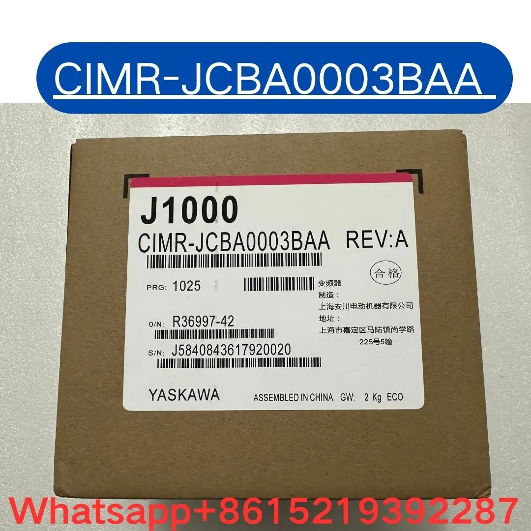 

Brand-new CIMR-JCBA0003BAA inverter 0.75/0.55kw 220V Fast Shipping