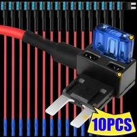 32V MINI SMALL MEDIUM Size Car Fuse Holder Add-a-circuit TAP Adapter Micro Mini Standard ATM Blade Fuse for Cars 10/5pcs