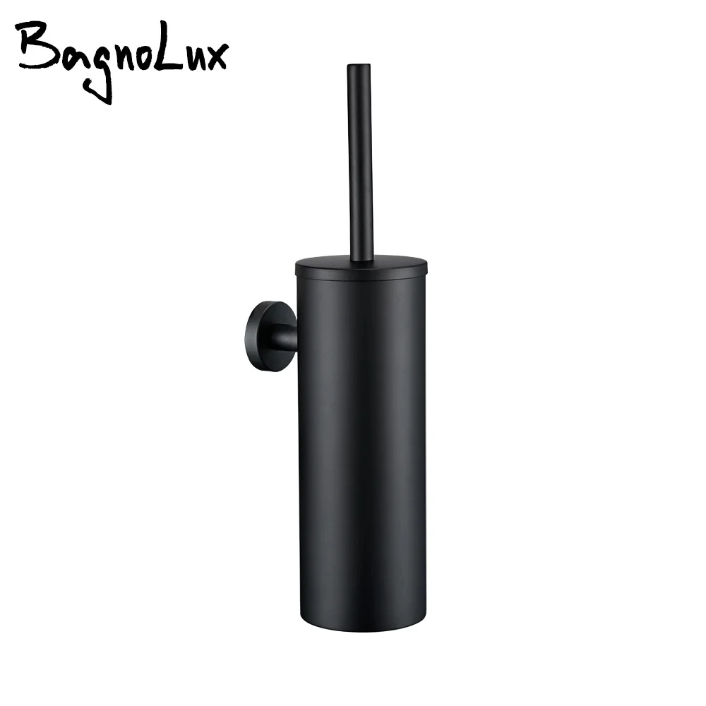 

Black Stainless Steel Wall-Mounted Bathroom Accessories Toilet Brush