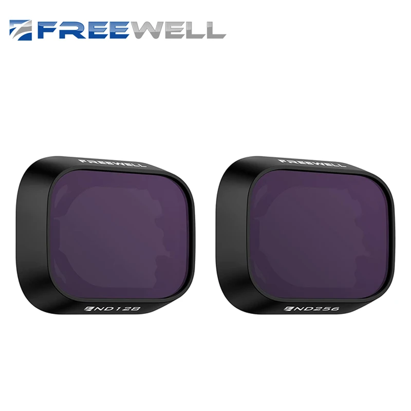 Freewell Professional Drone 2 pieces/set ND Filters for DJI Mini 3/Mini 3 Pro ND128/ND256 Drones Filter Accessories