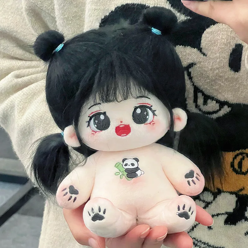 20cm Idol Doll Plush Cotton Star Dolls Kawaii Stuffed Baby Plushies No Attributes panda Girl Dolls Toys Fans Collection Gifts