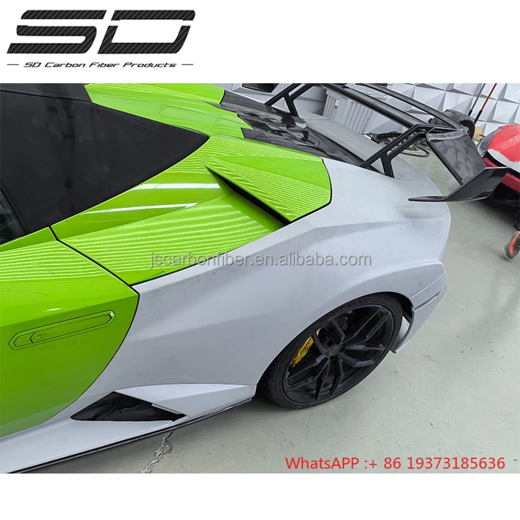 Sto Style Dry Carbon Fiber Full Set BodyKit Lamborghini Huracan EVO Spyder Models Car Parts