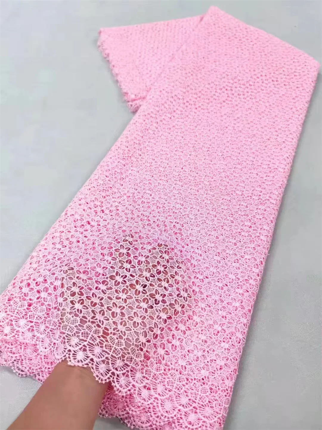 جديد وصول الأفريقي الأبيض جبر الحبل أقمشة الدانتيل 2025 جودة عالية للذوبان في الماء أقمشة الدانتيل النيجيري شبكة للمرأة فستان خياطة