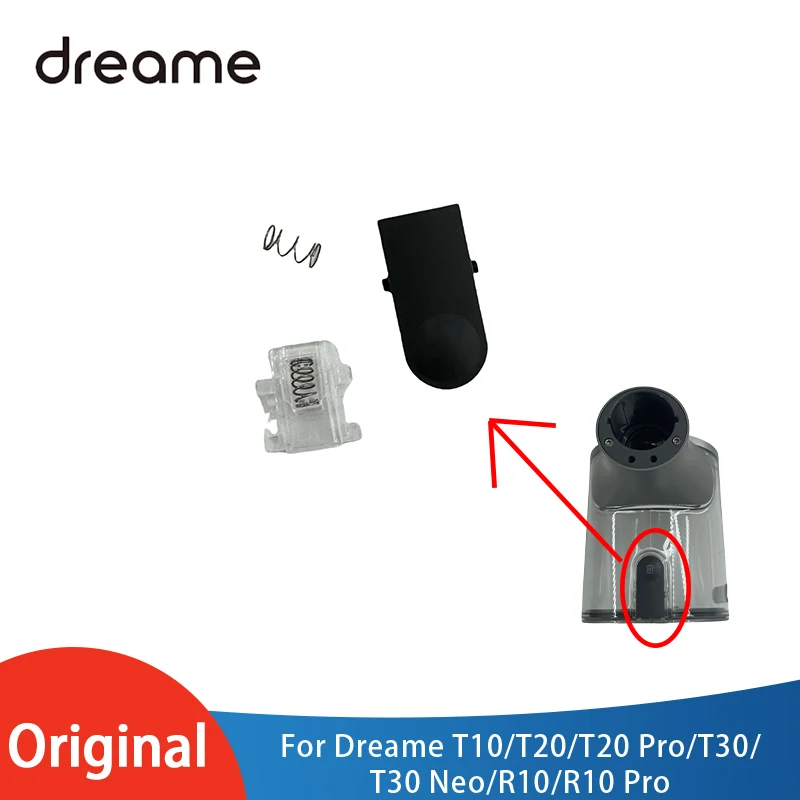 Original Dreame T10/T20/T20 Pro/T30/T30 Neo/R10/R10 Pro Handheld Cordless Vacuum Cleaner Part Accessories Dust Cup Button Switch