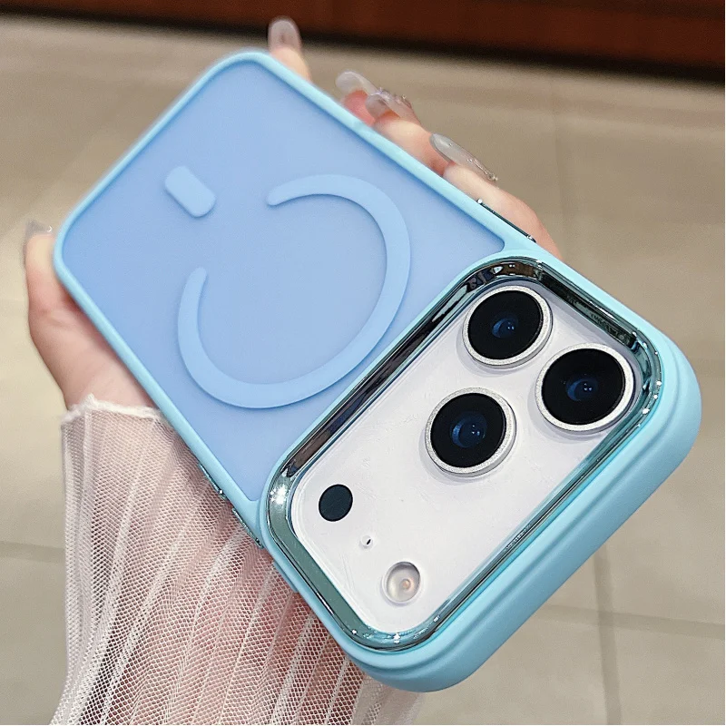 

Phone Case Magsafe Protective for iPhone 17 16 15 Pro Max Plus Air PC Material Non Slip Non Yellowing Ultra Thin Full Cover
