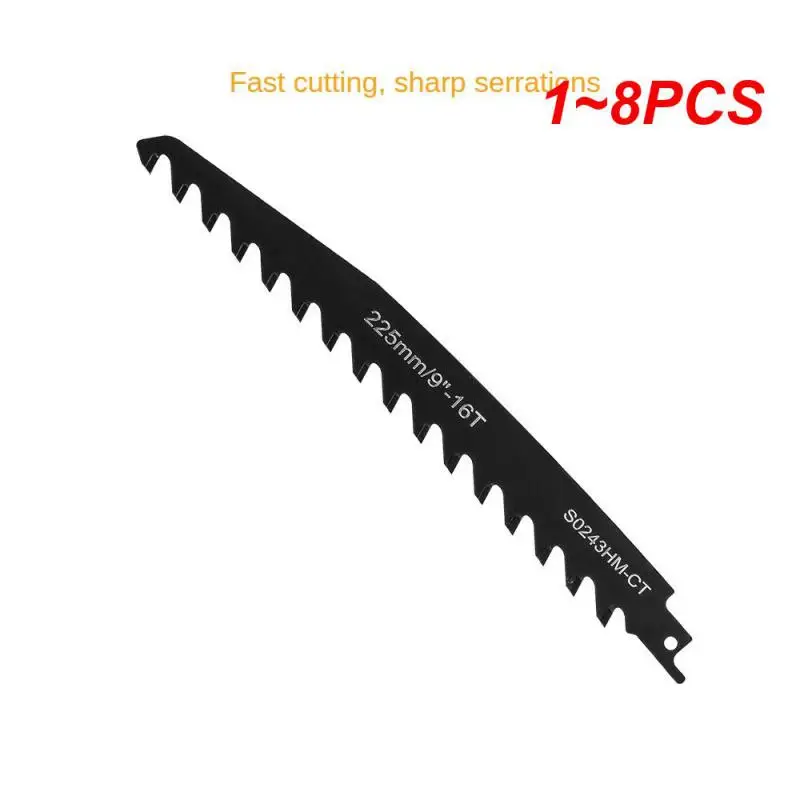 1~8PCS Carbide Alloy Reciprocating Saber Saw Blades Bubble Brick Hollow Brick Concrete Stone Demolition Cutting Tools Renovator