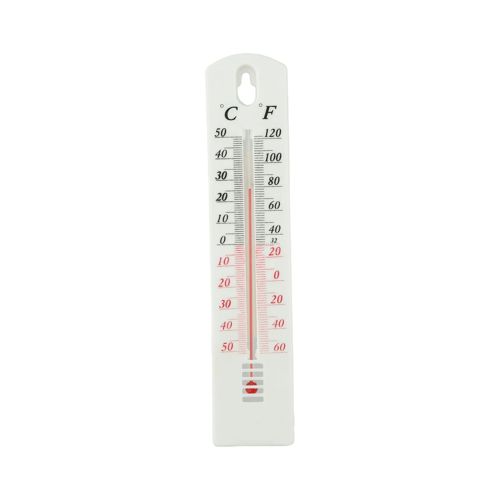 2 buah termometer dinding dalam ruangan luar ruangan 2 buah ukuran akurasi 196mm X 43mm sekitar merek baru Fahrenheit: -60 ° hingga 120 °