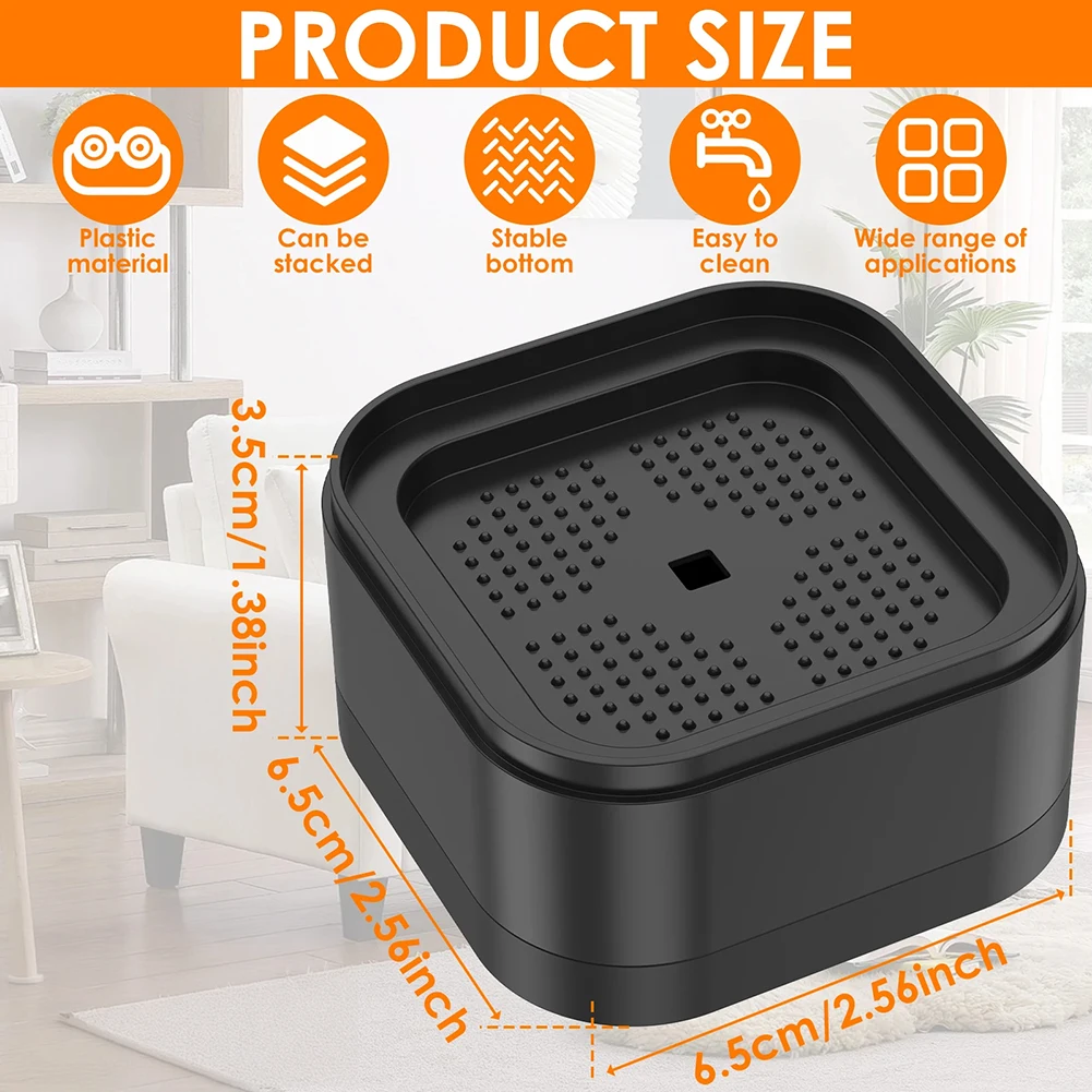 4/8Pcs Adjustable Furniture Feet Riser Stackable Chair Heightening Foot Pad Bed Raising Blocks for Table Desk Couch Chair Sofa