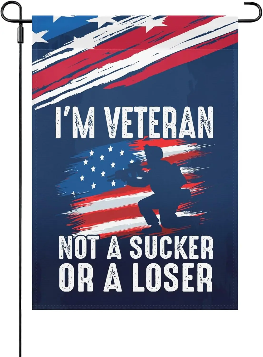 Im Veteran Not A Sucker Or A Loser Yard Flags One Size Double SidedRetro Garden Flag For Rustic Garden Flags Yard Sign Im Vetera