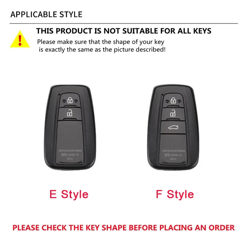 حافظة مفتاح السيارة عن بعد من البولي يوريثان غطاء شل فوب لتويوتا كورولا بريوس كامري CHR C-HR RAV4 ألتيس لاند كروزر برادو سلسلة مفاتيح بدون مفتاح #2
