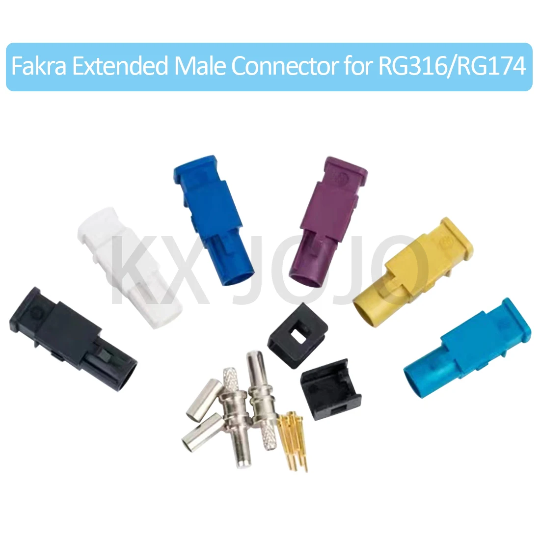 Automobile Adapter FAKRA Male Connector Extended Fakra 1pcs Straight Connector for 316/174 Cable GPS Male Connector