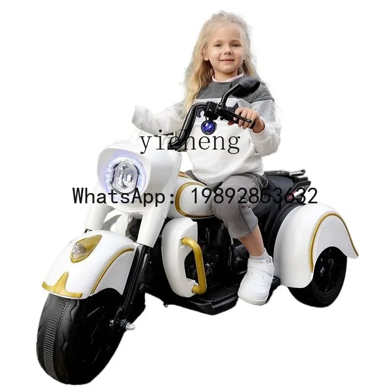 AE  Children's Electric Motor Sitting Adult Tricycle Infant Baby Double Toy Men and Women