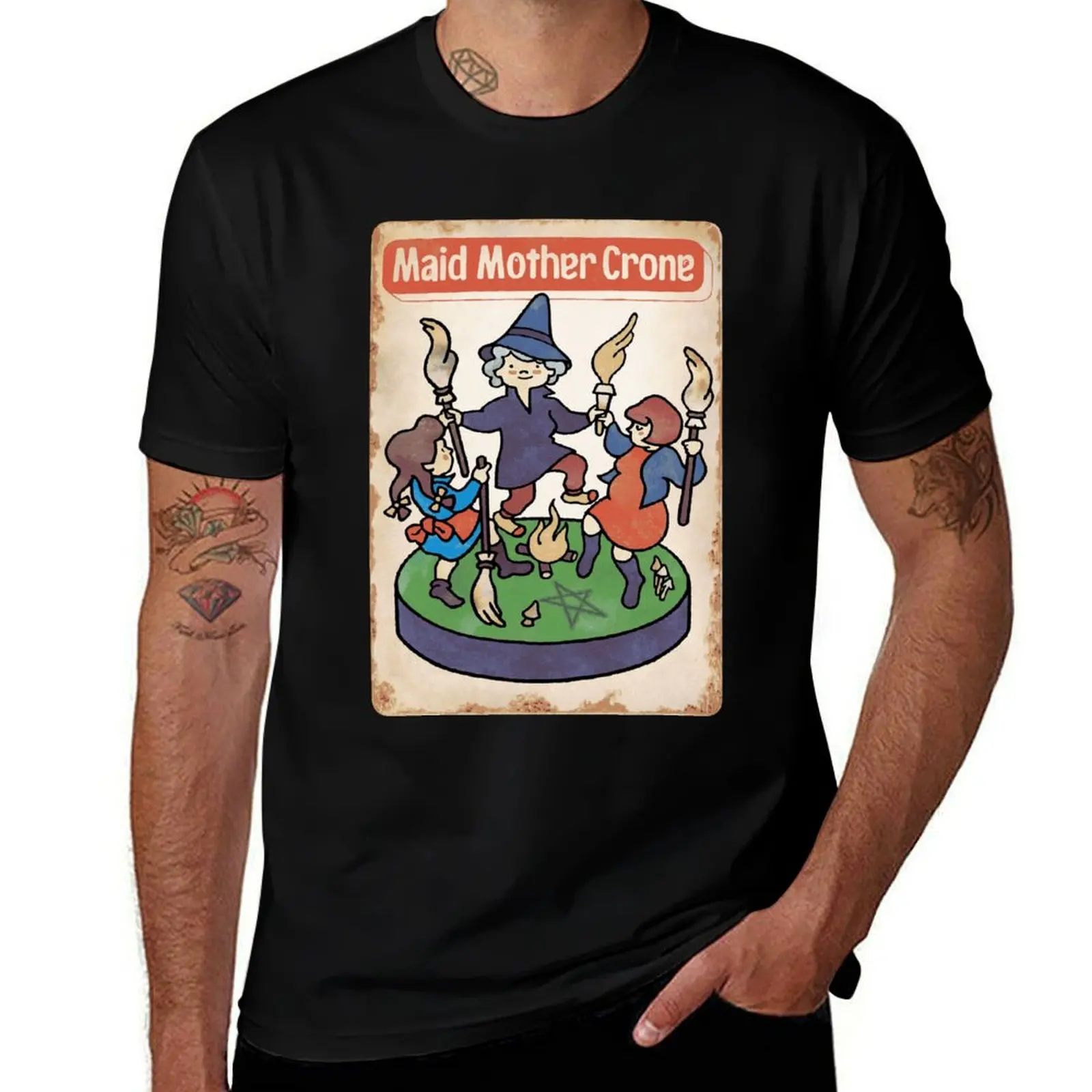 Maid Mother Crone T-Shirt Work Utility Short Sleeve Shirt T-Shirt