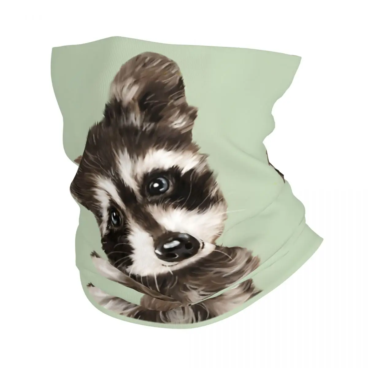 Baby Raccoon 01 Tapestry Bandana Neck Gaiter Printed Balaclavas Wrap Scarf Multifunctional Cycling Running for Men Adult