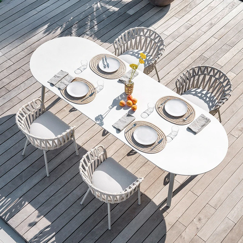 single person balcony, rattan chair, three piece set, terrace table and chair combination, table and chair outer swing