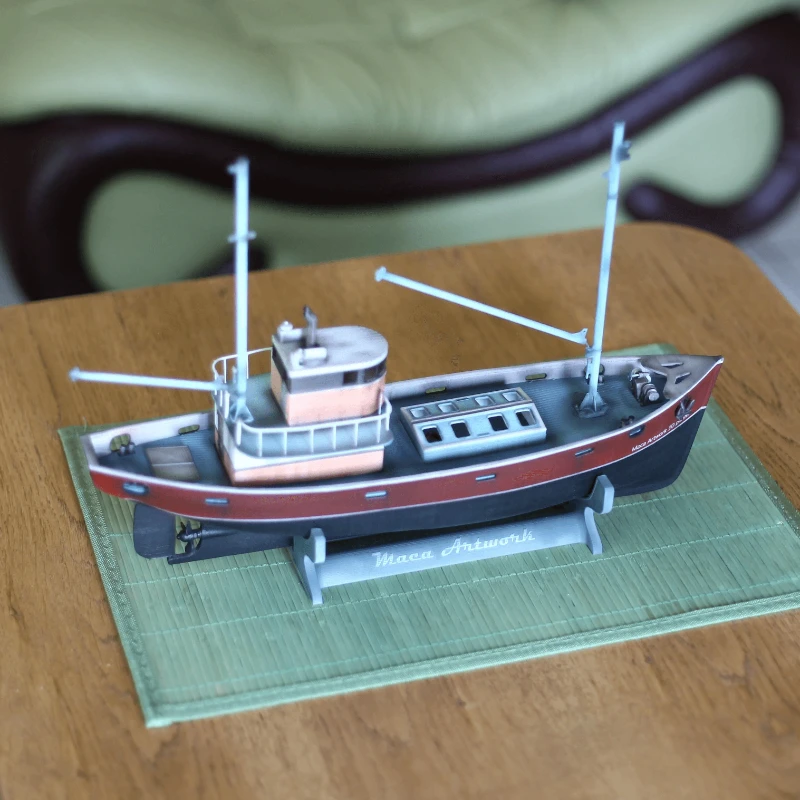 

Electric Small Fishing Boat Kit 3D Printing Boat Model Assembled Boat Model Kit Can Be Changed To RC Version