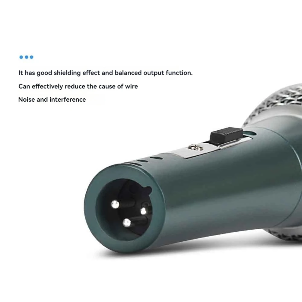 [NEW A09R!】 Metal Dynamic Microphone Wired Microphone For Karaoke Singing Wedding DJ Speech