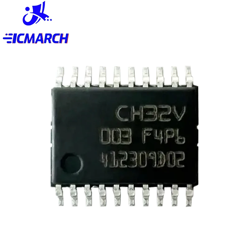 5/10/20PCS CH32V003F4P6 TSSOP-20 CH32V003 32V003F4P6 Microcontroller New Good Quality