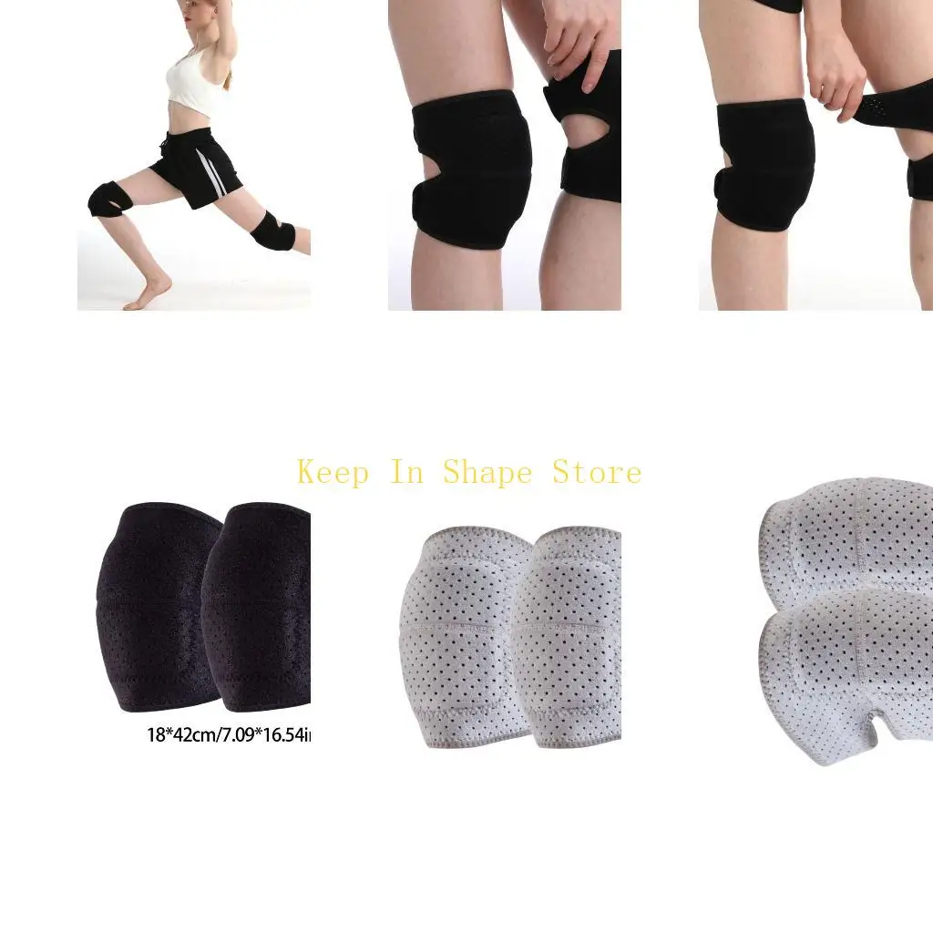 U1JC Collision Avoidance Dance Knee Pad Breathable Dance Knee Sleeve Volleyballs Knee Support Brace for Women Men Sport Dance
