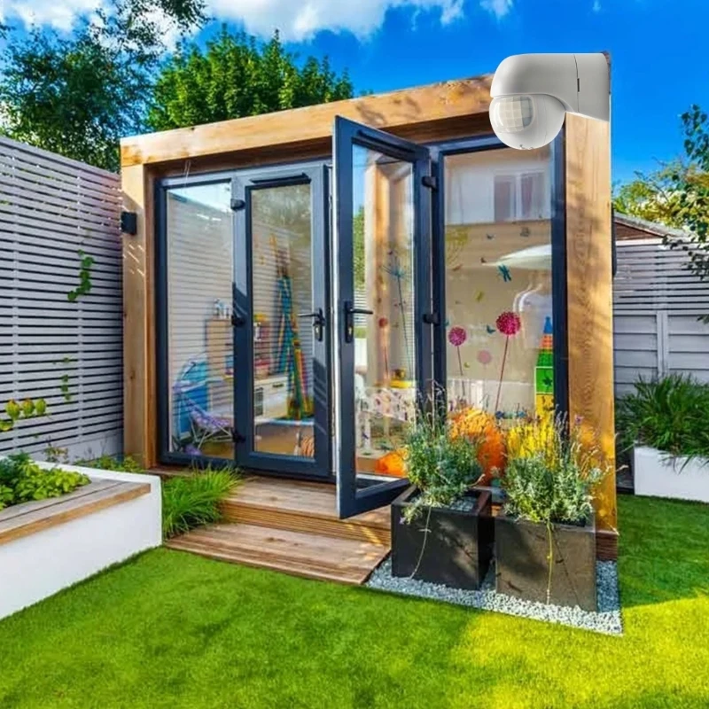 Наружные светодиодные фонари безопасности AC110 ~ 240 В 180 градусов инфракрасный датчик движения PIR детектор настенный света