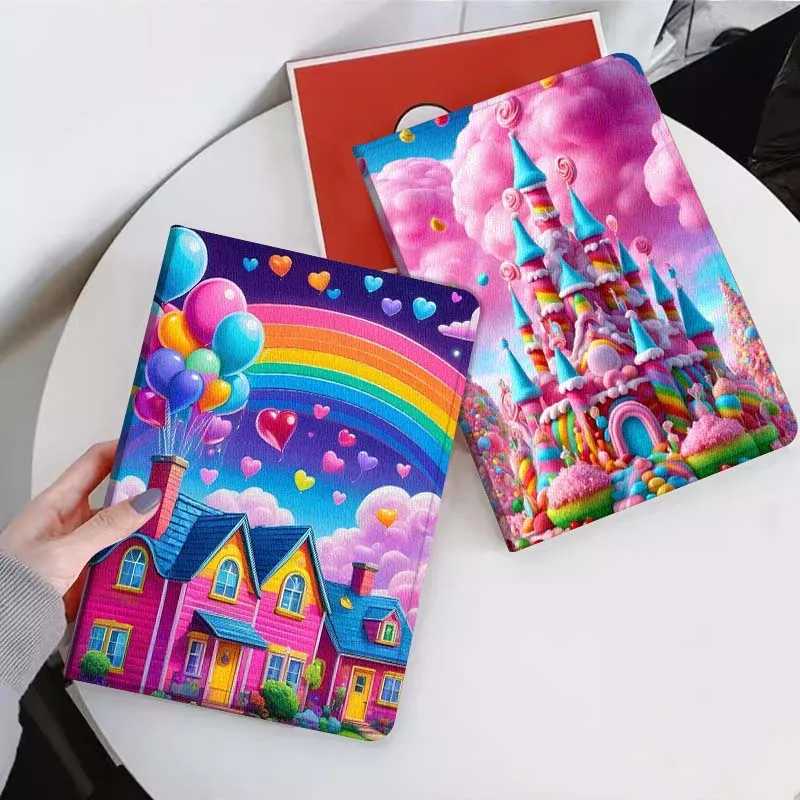 

Colored House Balloon Gift For Xiaomi Mi Pad Mini 4 5 6 7 SE Pro Plus Redmi Pad 2 SE 2025 8.8 11 Foldable Tablet Case
