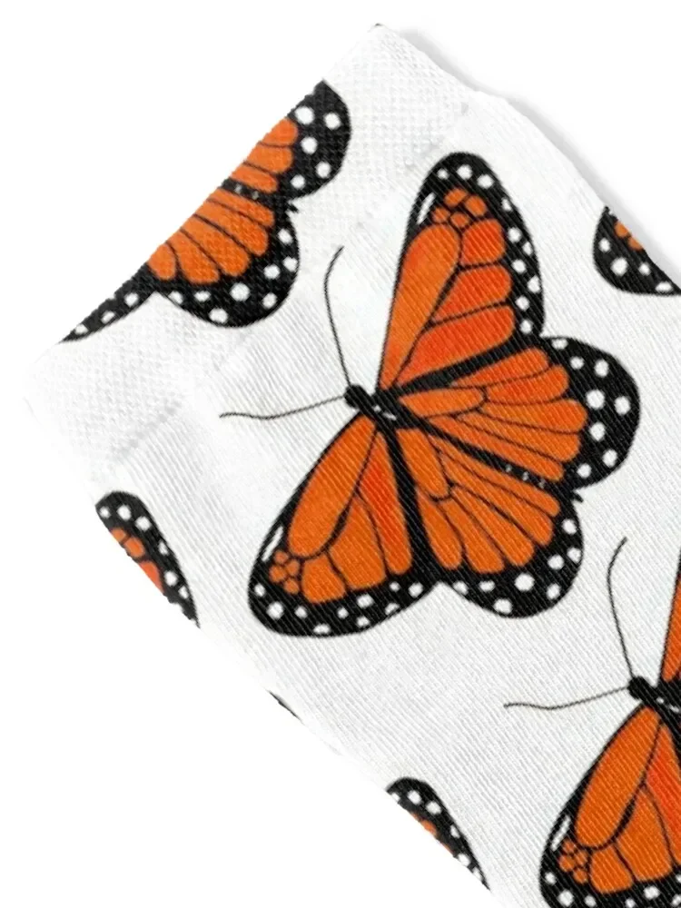 ถุงเท้าลายปีกส้ม แถบดำ จุดขาว ถุงเท้าแฟชั่นสำหรับปั่นจักรยาน ถุงเท้าผู้หญิงแบบโปร่งใส ถุงเท้าผู้ชาย