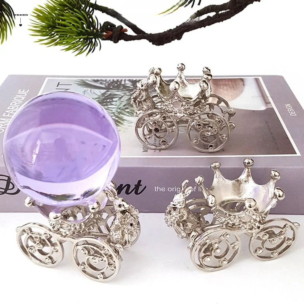 Unique Carriage Crystal Ball Stand Elk Antler Metal Crystal Ball Base Earrings Bracelets Necklace Jewelry Holder Decoration