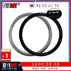 Motorcycle Rims Wheel Circle 2.15x18 2.15 18 Inch 32/36 Spoke Holes 6061 Aviation Aluminum High Strength Black/Silver