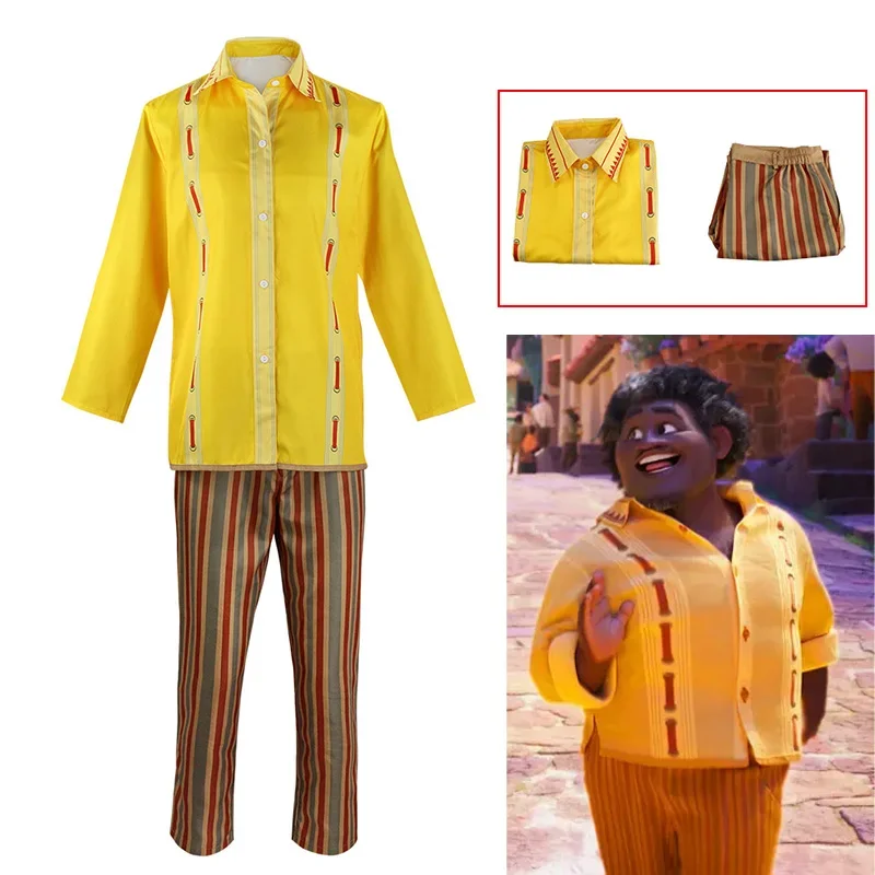 2025 جديد Encanto تأثيري فيلم فيليكس زي قميص بنطلون دعوى الكبار هالوين كرنفال ملابس للحفلات ل ly99