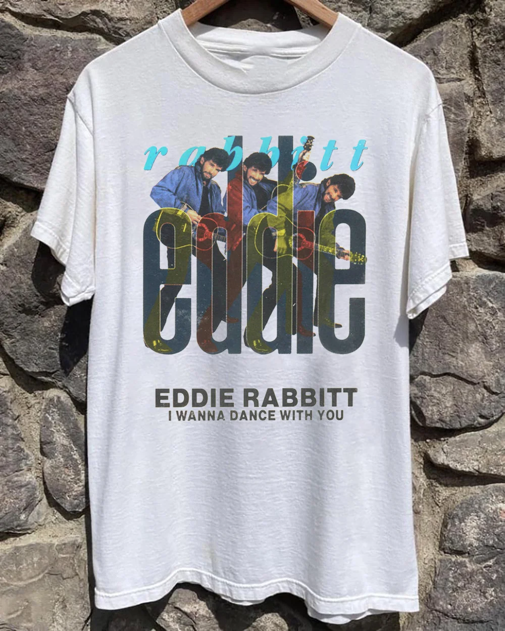 Eddie Rabbitt – I Wanna Dance With You 1988 S to 5XL T shirt TMB3035