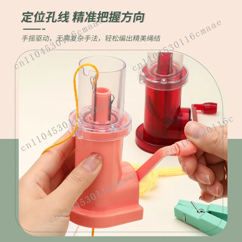 Hand winder rope braider, household manual plastic wool braider DIY jewelry braiding